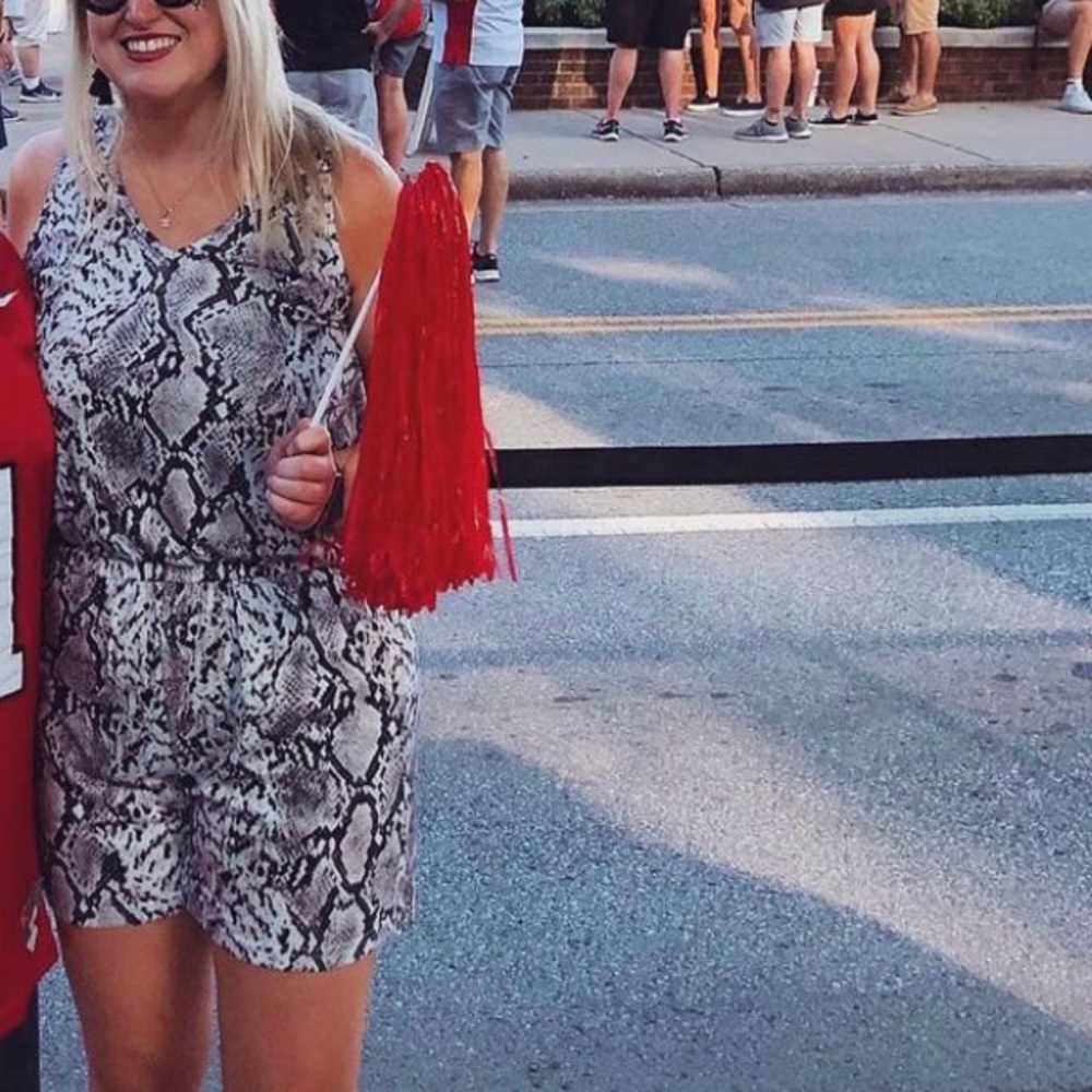 Snakeskin romper